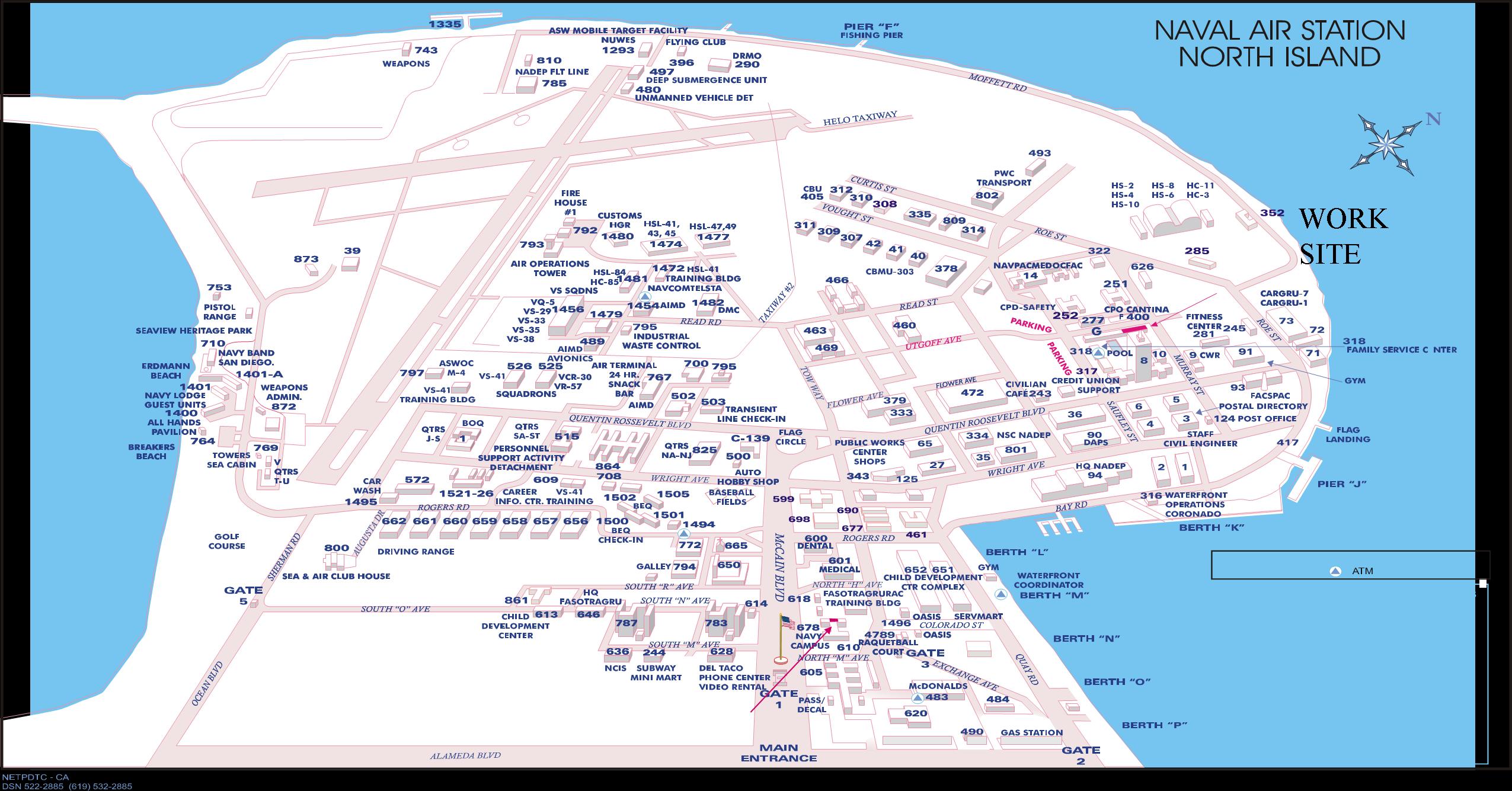 Nas North Island Base Map Washington State Map