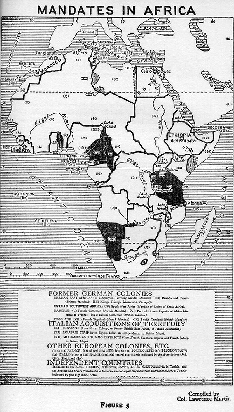 africa 1919 map